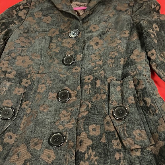 GRACIA FASHION FLORAL COAT RETRO STYLE - Picture 4 of 7